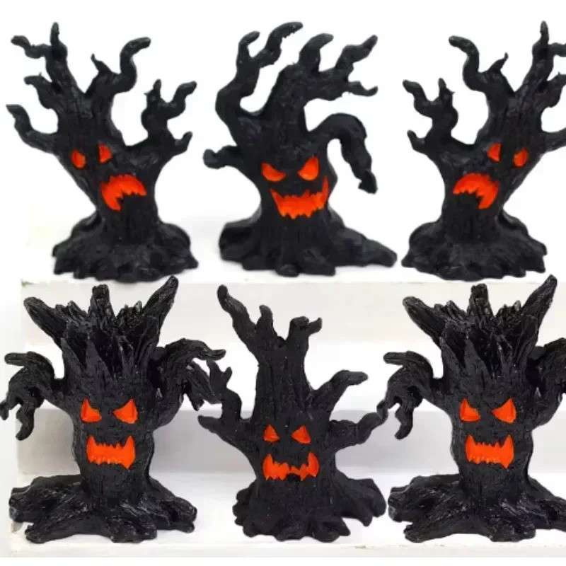 ฮาโลวีน Dryad Micro เครื่องประดับภูมิทัศน์สยองขวัญบรรยากาศ Mini Dryad รูปร่างเรซิ่นเครื่องประดับสําห