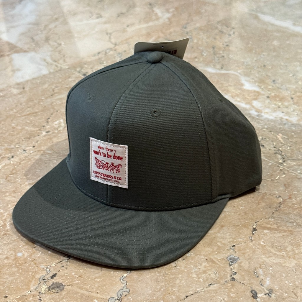 Levis Mens Baseball Cap Denim Green D7820-0001 - หมวกแบรนด์ - ของแท้ 100%