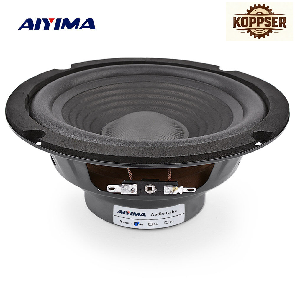 Local AIYIMA 1Pc 6.5 Inch Midrange Bass Speaker 4 Ohm 150W Audio Music Speakers Woofer LoudSpeaker