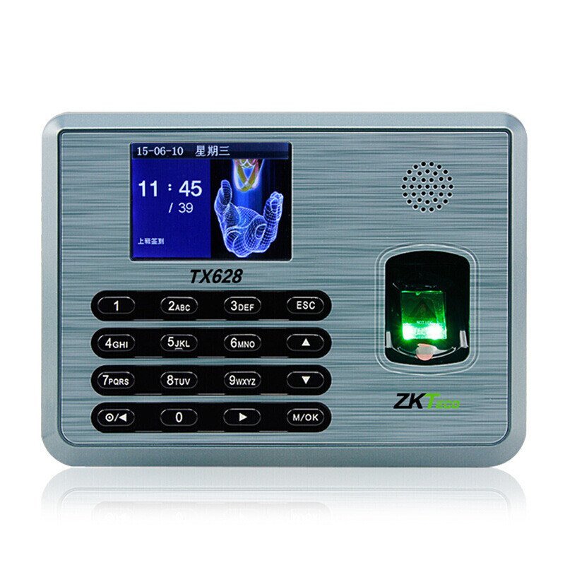 เทคโนโลยีควบคุมกลาง TX628 เครื่องตั้งเวลาลายนิ้วมือ Professional ประเภทนาฬิกาการ์ดเครื่องขนาดใหญ่ควา