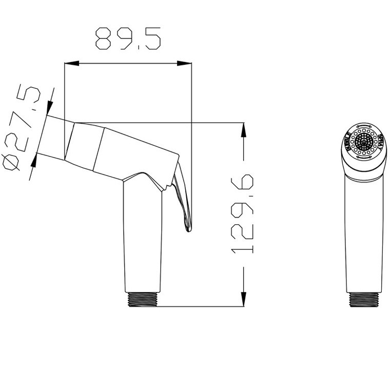 A【Toilet spray gun set】bidet Sprayer ABS bidet 3in1หัวสเปรย์, ส่วนประกอบห้องน้ำ, ชุดท่อสปริงเกลอร์, หัวทำความสะอาดคุณภาพ - รูปที่ 4