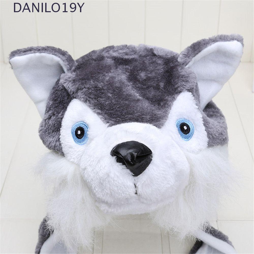 DANILO19Y Hat Cute New Warm Scarf Soft Kids Cap Wolf Hat Toys