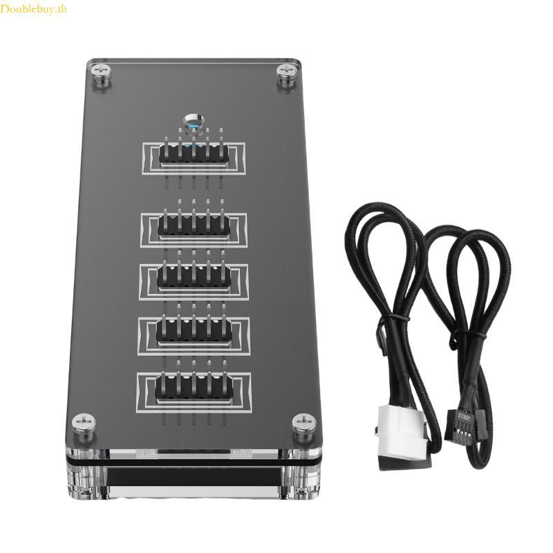 Doublebuy USB HUBs USB Splitter USB2 0 9Pin ถึง 4 9Pin HUBs อะแดปเตอร์ Risers เมนบอร์ด USB 9Pin Head