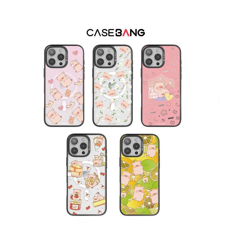 CASEBANG – Lulu the Piggy Moments Series เคสแม่เหล็ก ImagiSnap, เปลี่ยนกลับ, การป้องกันการตกของทหาร, เข้ากันได้กับ 15-17 ราคา ถูกที่สุด ดีลบีเคเค แกลเลอรีภาพที่ 2