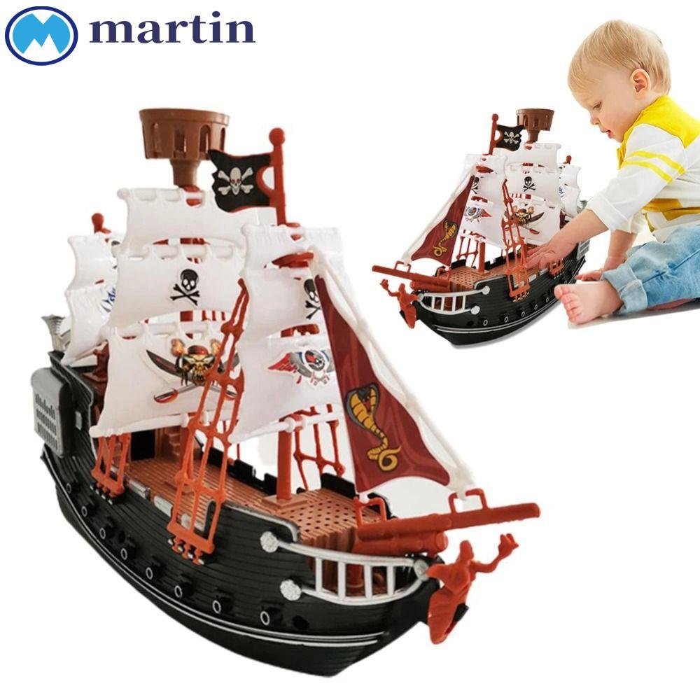 MARTIN Pirate Model Toys, Pirate Ships Model Pirate Ship Action Figures, Decor Prop Craftsmanship 10