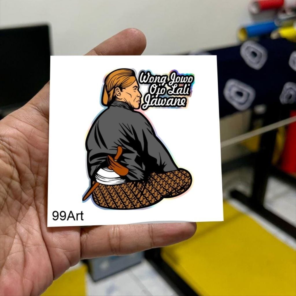 สติ๊กเกอร์ HP Javainese, Wong Jowo Ojo Lali Jaman, สติ๊กเกอร์สะท้อนแสง, สติ๊กเกอร์โทรศัพท์มือถือ, สต