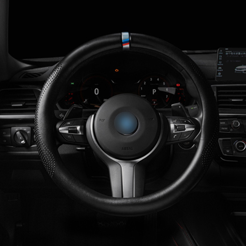 แฟชั่นขายตรงเหมาะสําหรับMercedes-Benz eqb260 ฝาครอบพวงมาลัยหนังแท้eqb350 รถแฮนด์ฟรีเย็บGrip Cover Fo