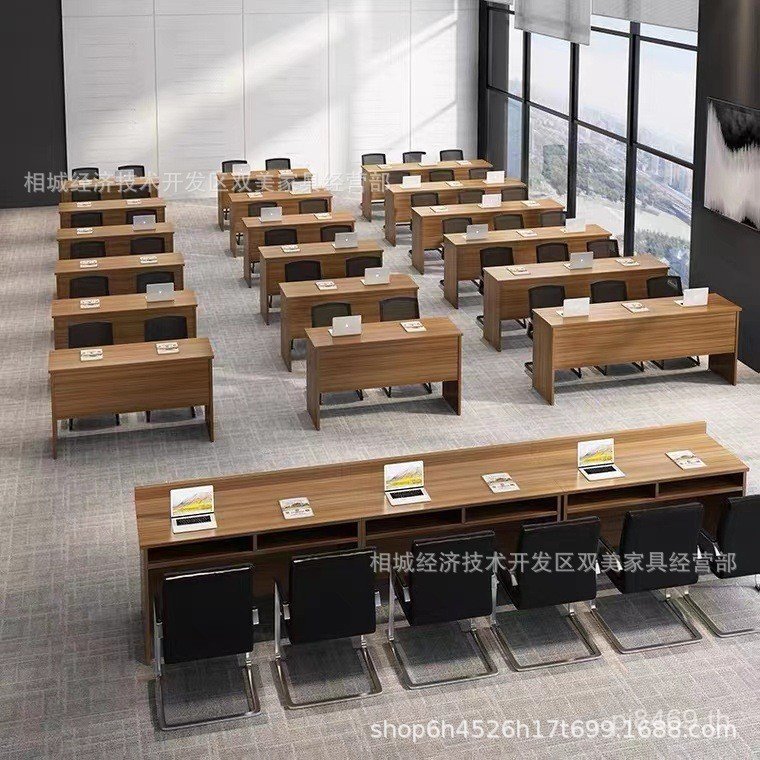 Strip Table Lacquer-Free Board Table School Modern Minimalist Training Table Double President Trio C