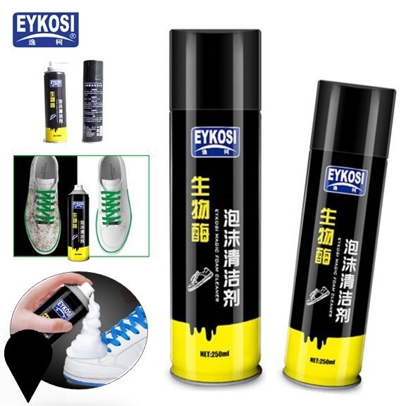 Eykosi Bio-Enzyme Magic Foam Cleaner Spray Shoes/ Car / Bag / (250ml)