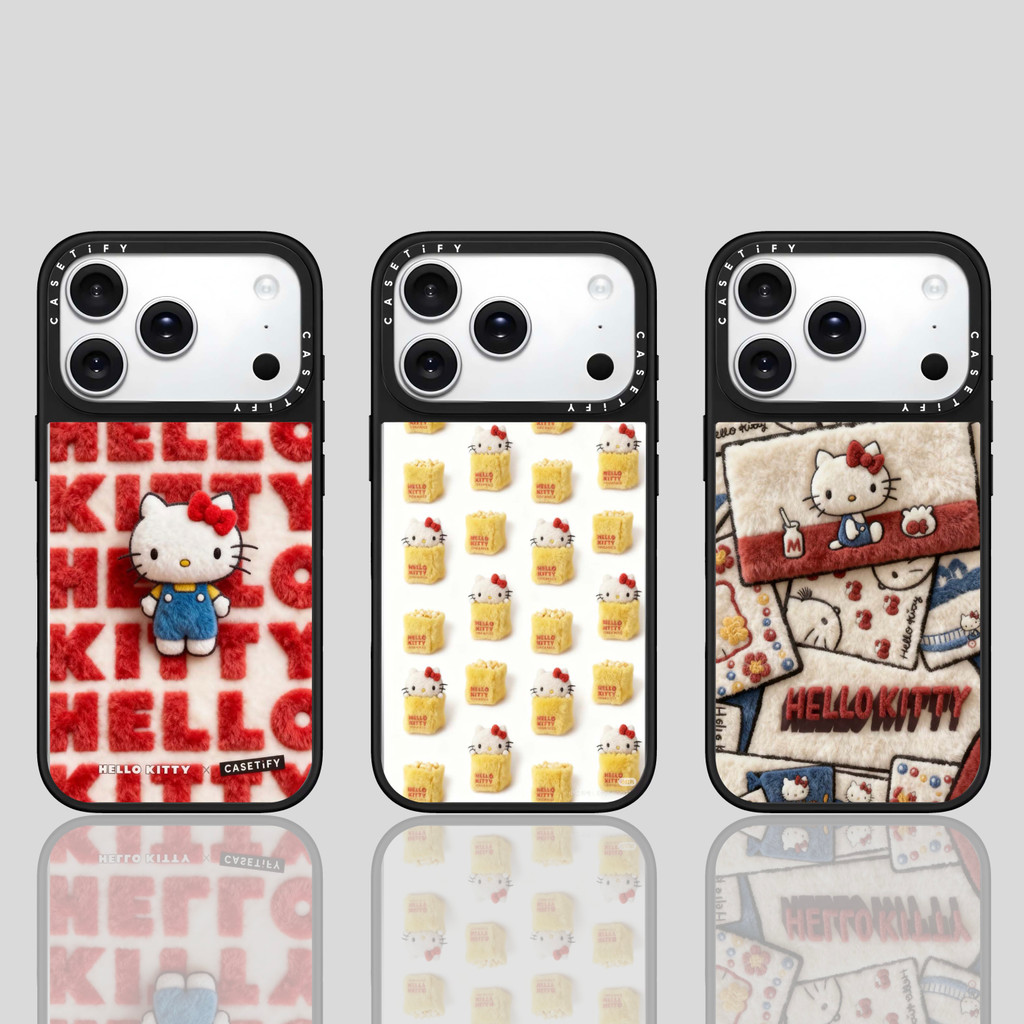 KT Cat Mirror Casetifyเคสโทรศัพท์สําหรับiPhone 17 ProMaxกรณีเข้ากันได้กับiPhone 16 15 14 13 12 Proma