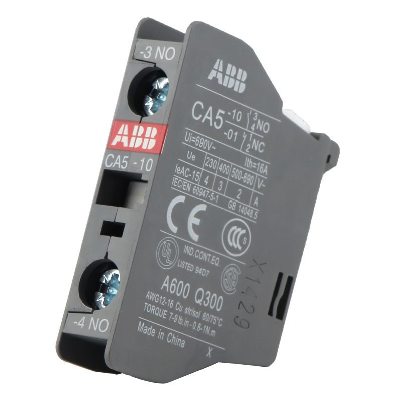 ABB Contactor Auxiliary Contact CA5-10 NO ปกติเปิด CA5-01 NC ปกติปิดผลิตภัณฑ์พร้อมสต็อก