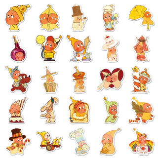 สติ๊กเกอร์ กันน้ำ Sticker Twinkle Twinkle 50ชิ้น สุดน่ารัก สำหรับตกแต่ง ของใช้ในร่ม PVC