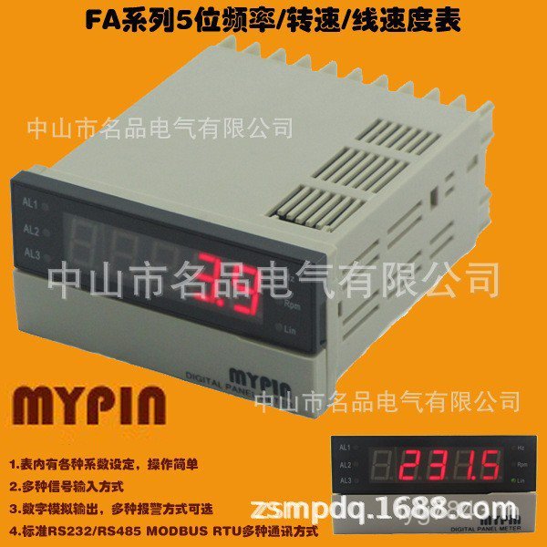 แผนที่ FA8E-5RRB2 เครื่องวัดวามเร็ว 0-99999 เอาต์พุตแสดงความถี่, Alarm Power Supply 24v ZOAW