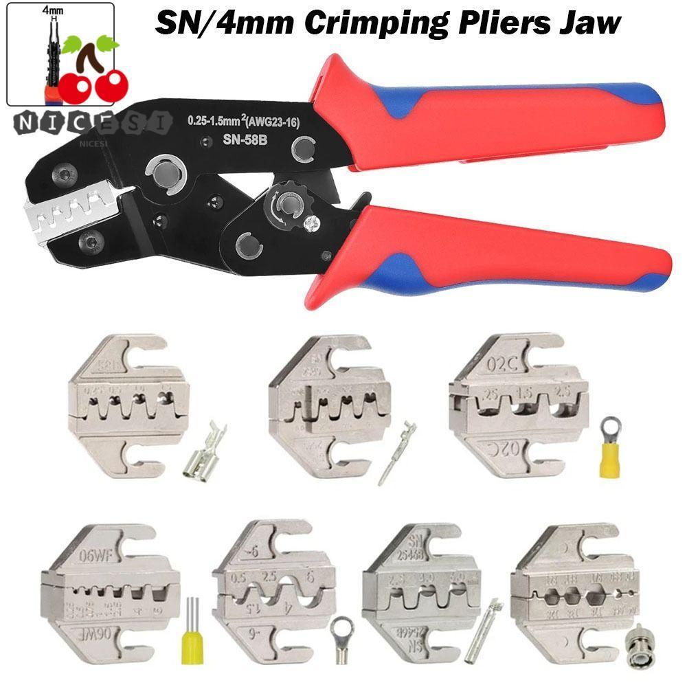 NICESI SN CRIMPING คีม Jaw, 06WF 2549 03H กว้าง 4 มม. CRIMPING คีมขากรรไกร,โลหะผสม 48B 58B SN-2546B 