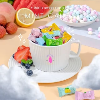 พร้อมส่ง ลูกอมดับกลิ่นปาก ลูกอม 500 กรัม หอม เย็น สดชื่น สีพาสเทล แคนดี้