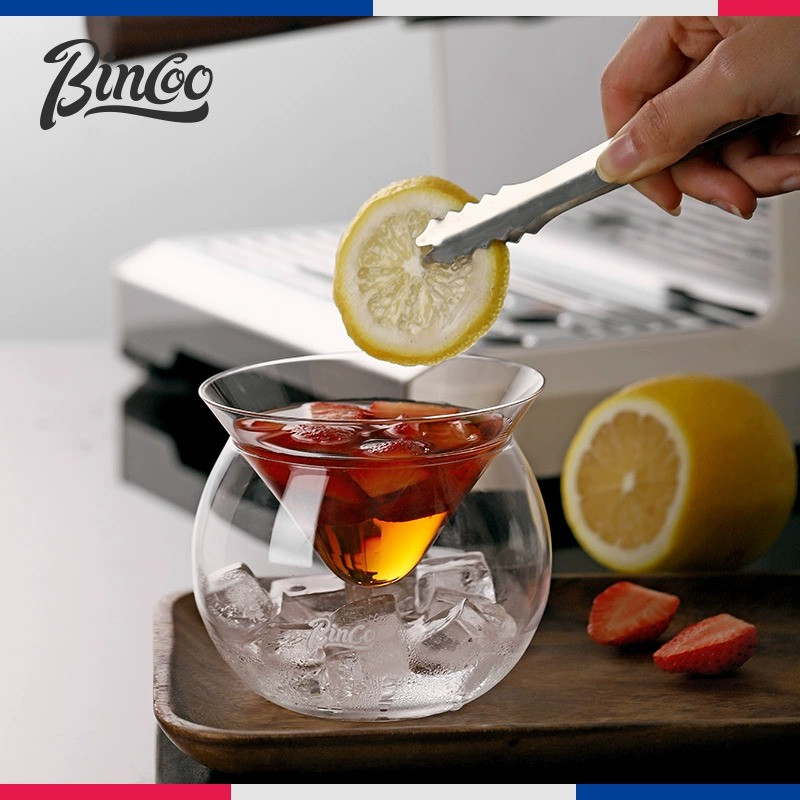 Bincoo ถ้วยกาแฟแก้ว Iced Cold Brew Cup Coffee Italian Latte Iced American Dirty ถ้วยเครื่องดื่มพิเศษ