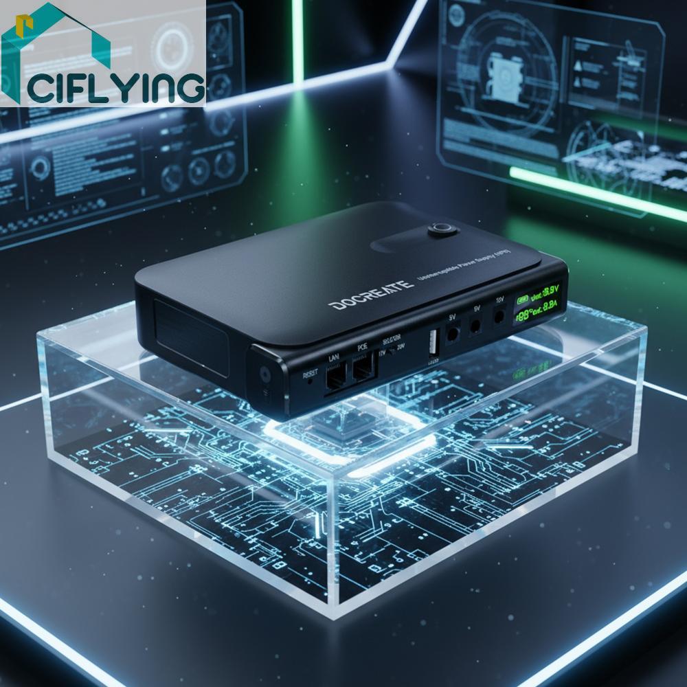 Mini DC UPS เครื่องสํารองไฟโดยไม่ต้องใช้แบตเตอรี่แบบพกพาสแตนด์บายเครื่องสํารองไฟสําหรับเราเตอร์โมเด็