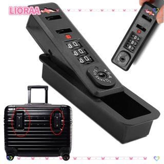 ลิโรร่า‌กล็อครหัสผ่านกระเป๋าเดินทาง,สีดํา3หลักจํานวนรถเข็นกร…