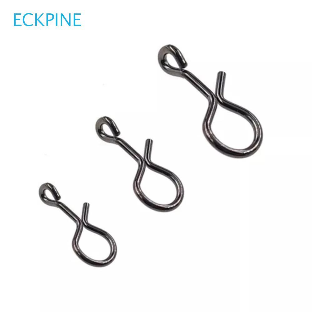 ECKPINE Fly Fishing Snap, Connect Quick Change Connector, 50 ชิ้น/ถุงสแตนเลส Quick Snap สูงเหล็กคาร์