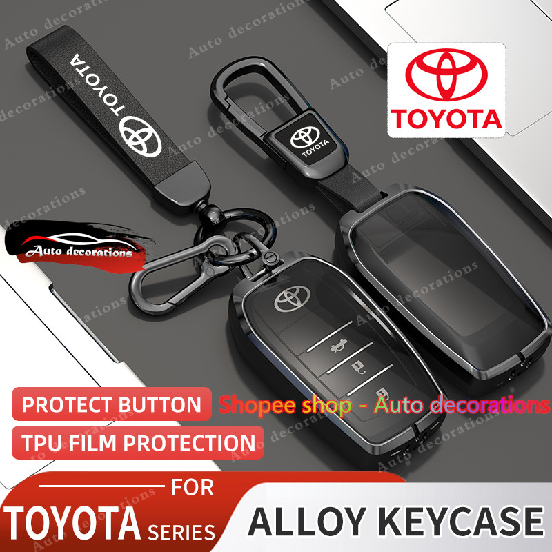 พร้อมส่ง เคสกุญแจรีโมทรถยนต์Toyota สําหรับ REVO/Altis/FORTUNER/Camry/Toyota corolla Altis 2010/alphard/vellfire/sienta/Toyota majesty/Noah ฝาครอบกุญแจ Zinc alloy พวงกุญแจ