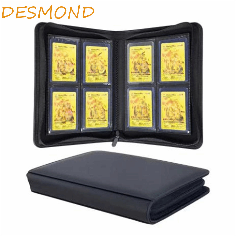 DESMOND Toploader อัลบั้ม, 4 กระเป๋า PU Toploader Binder, การ์ดเล่นเกมโฟลเดอร์กันฝุ่น 112 Toploader 