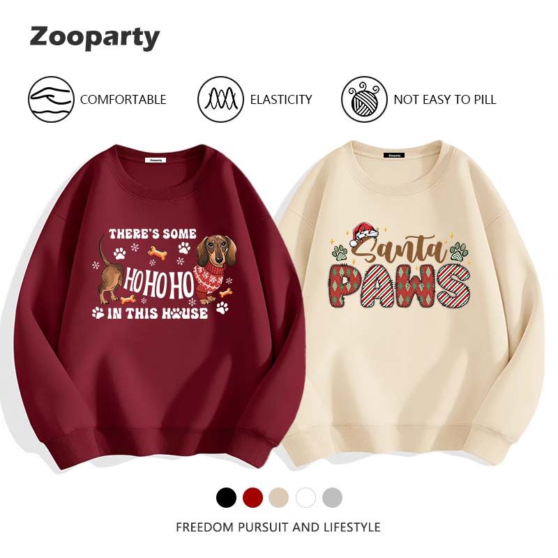 Merry Christmas Sweatshirts แนวโน้ม พิมพ์ฮิปฮอป หลวมและสะดวกสบาย เสื้อยืดแขนยาว(ส่งเร็ว จัดส่งจากไทย)