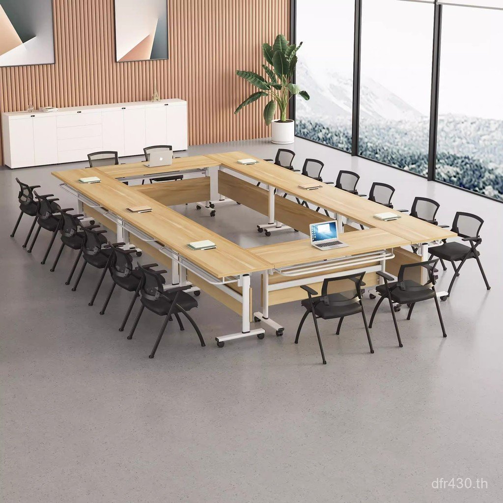 พับสํานักงานนักเรียนพลิกตารางการประชุมตารางแหล่งที่มาโรงงานโต๊ะฝึกอบรมตารางประกบที่ถอดออกได้ การจมน้