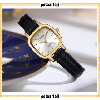 PA Jam Tangan Quartz Strap PU Analog Casual Gaya Retro Wanita & Pria Gaiety Watch Korean Fashion RM265