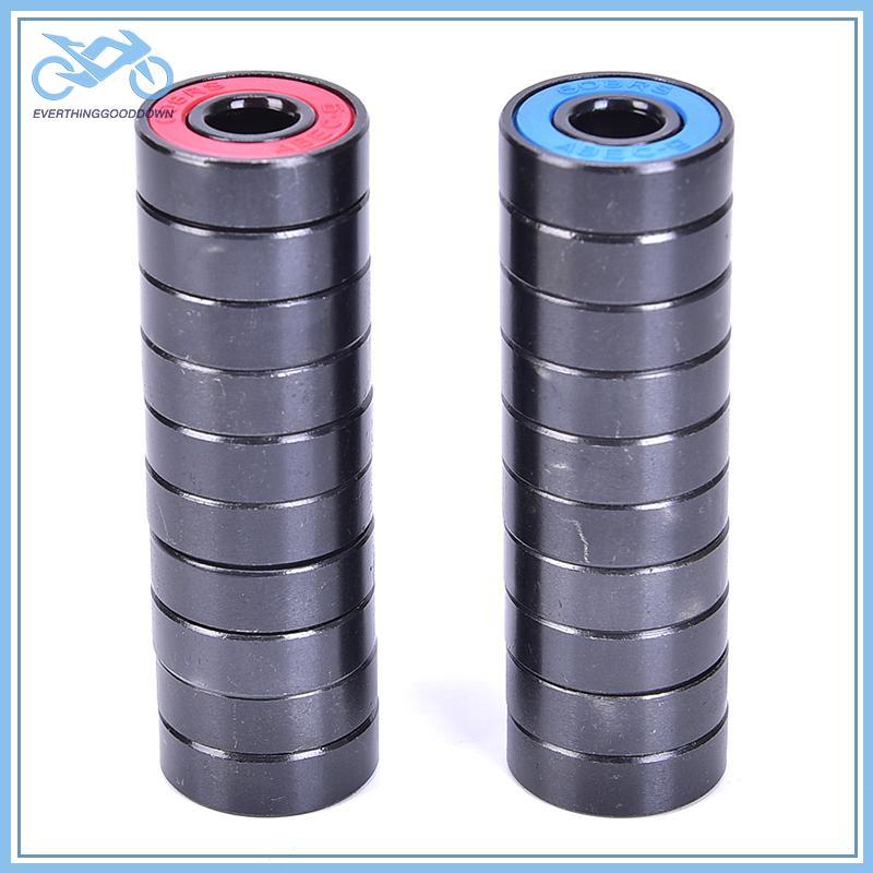 EVER 10 ชิ้น/เซ็ต 608 2RS แบริ่ง Deep Groove เหล็กปิดผนึกแบริ่ง 608RS 608-2RS TH