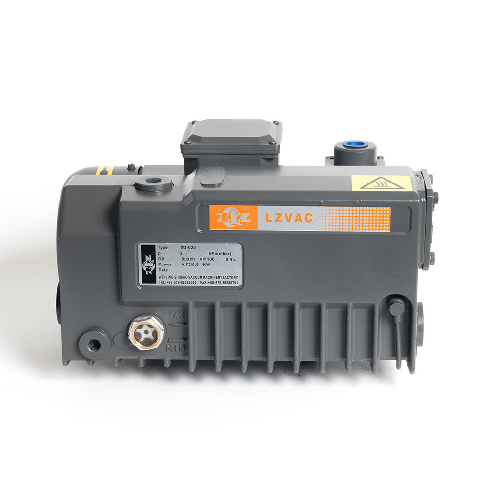 รับประกัน 3 ปี XD-020 เสียงรบกวนต่ํา 220V AC 2mbar Rotary Vane ปั๊มสูญญากาศสําหรับการขยายตัวสูญญากาศ