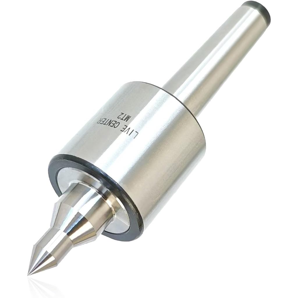 MT2 Live Center จมูกยาวหน้าที่ปานกลาง 60° ความแม่นยําแบริ่งสามเท่า 0.000197" Morse Taper 2MT เครื่อง