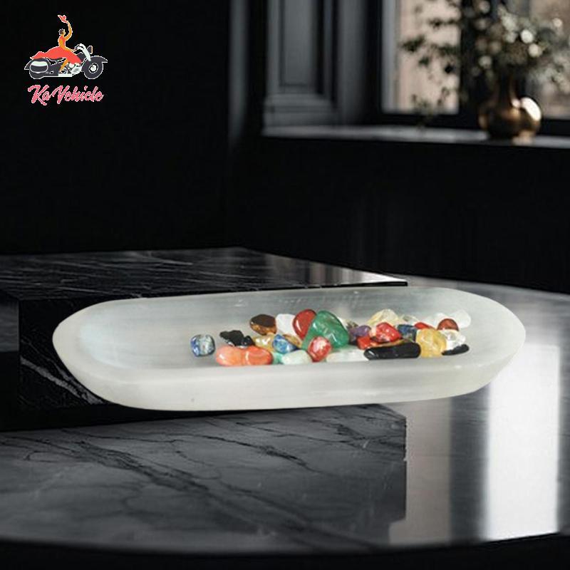 [Whstrong] Selens คริสตัลทําความสะอาดชามเครื่องประดับแผ่นเครื่องประดับตกแต่งคอนเทนเนอร์สําหรับตกแต่ง