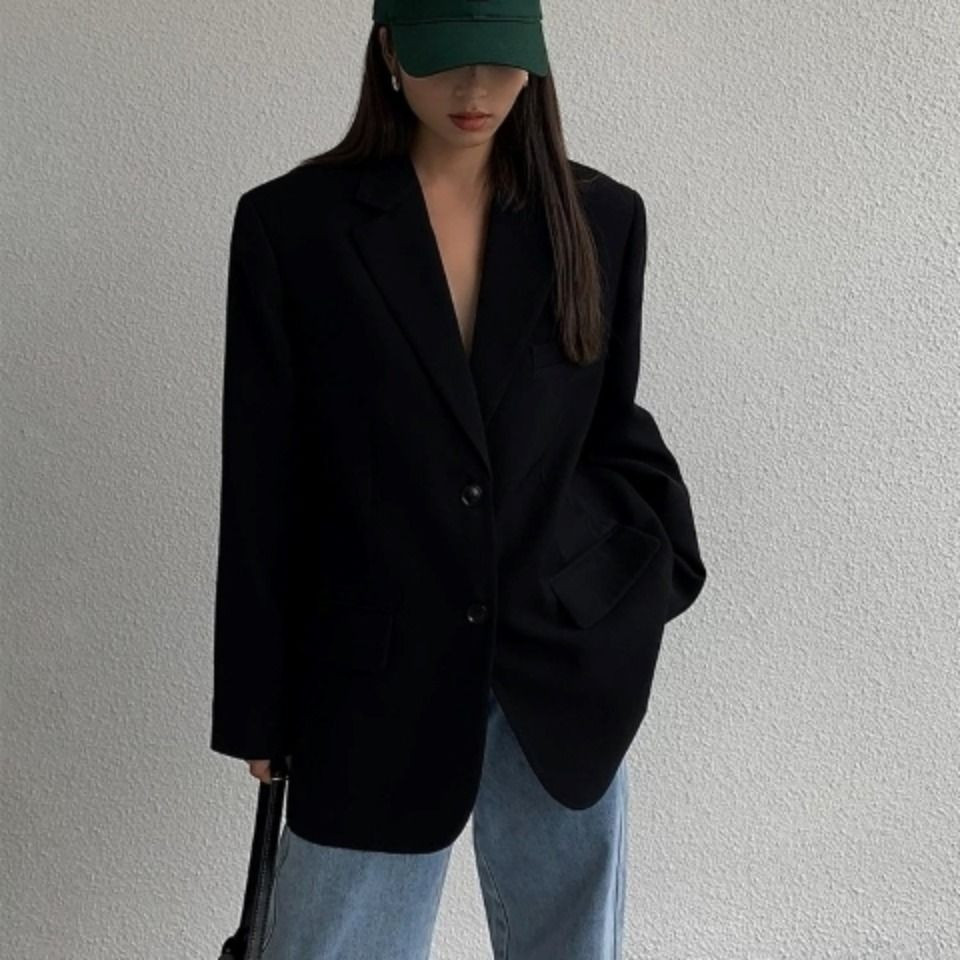 เบลเซอร์ของแท้ Hàn Quc Blazer Black Blazer Blazer Blazer Blazer