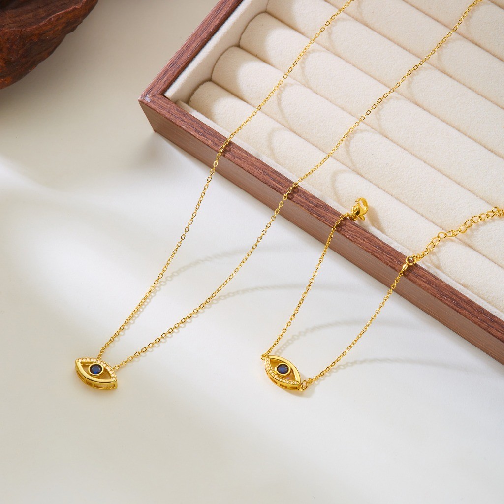 สร้อยคอลายตาแมวดีไซน์เรียบหรูจากBELLA-Bee พร้อมพลอยซิทรอนเนีย สำหรับสวมใส่ประจำวันหรือเป็นของขวัญวันหยุดพิเศษ - รูปที่ 6