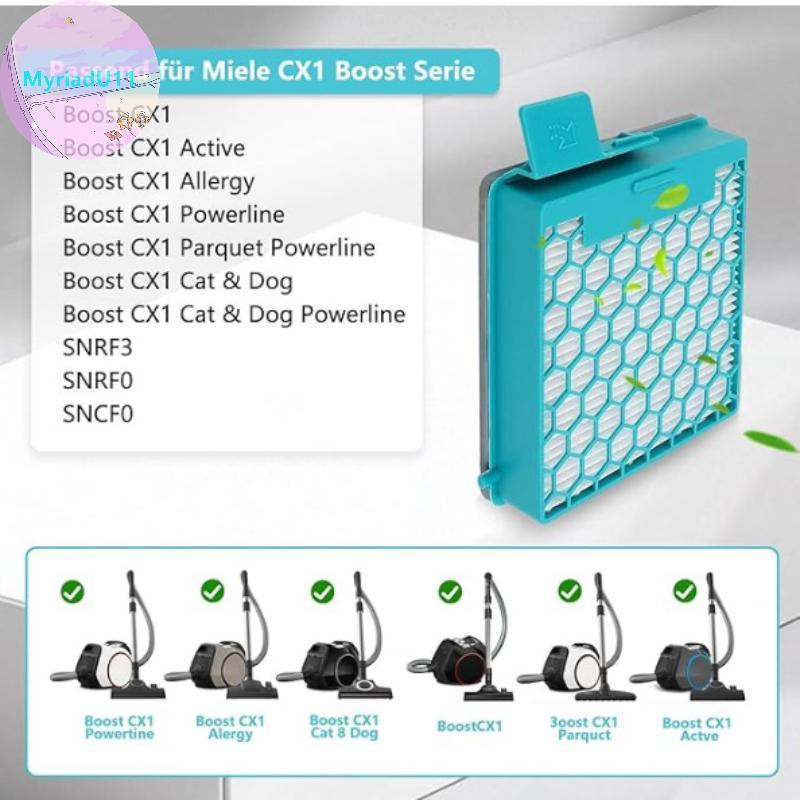 MyriadU 1 ชิ้นสําหรับ Miele Boost CX1 เครื่องดูดฝุ่นอุปกรณ์เสริมคาร์บอนกรองเครื่องดูดฝุ่น TH