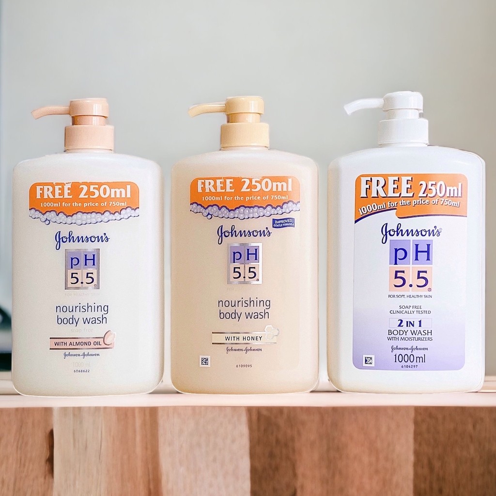 ครีมอาบน้ำ จอห์นสัน พีเอช 5.5 นูริชชิ่ง บอดี้ วอช 1000 มล. เลือกสูตร - รูปที่ 6
