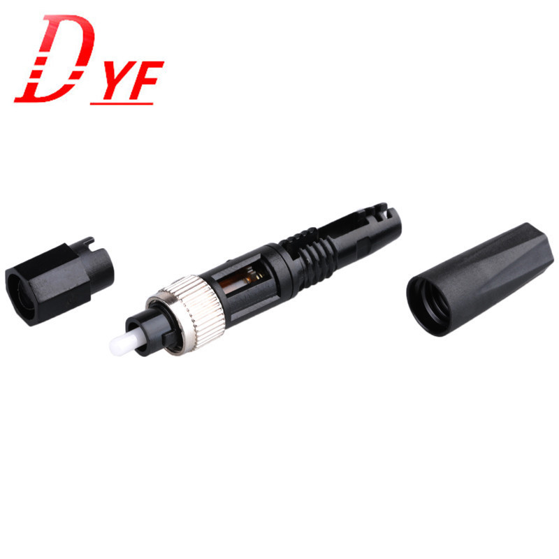 FTTH ฝัง FC Quick Connector Leather Line Entry Optical Fiber Quick Connector