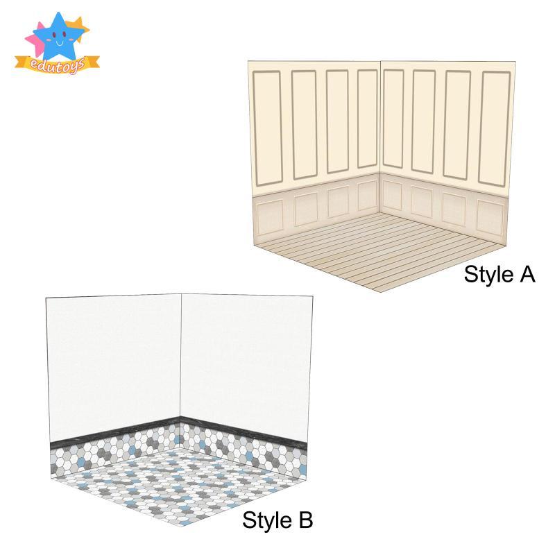 [Edstars] 1/12 ฉากหลังแสดง Diorama รุ่นยานพาหนะ Diorama ตกแต่งคอลเลกชัน Organizer ตู้โชว์แสดงเค้าโคร