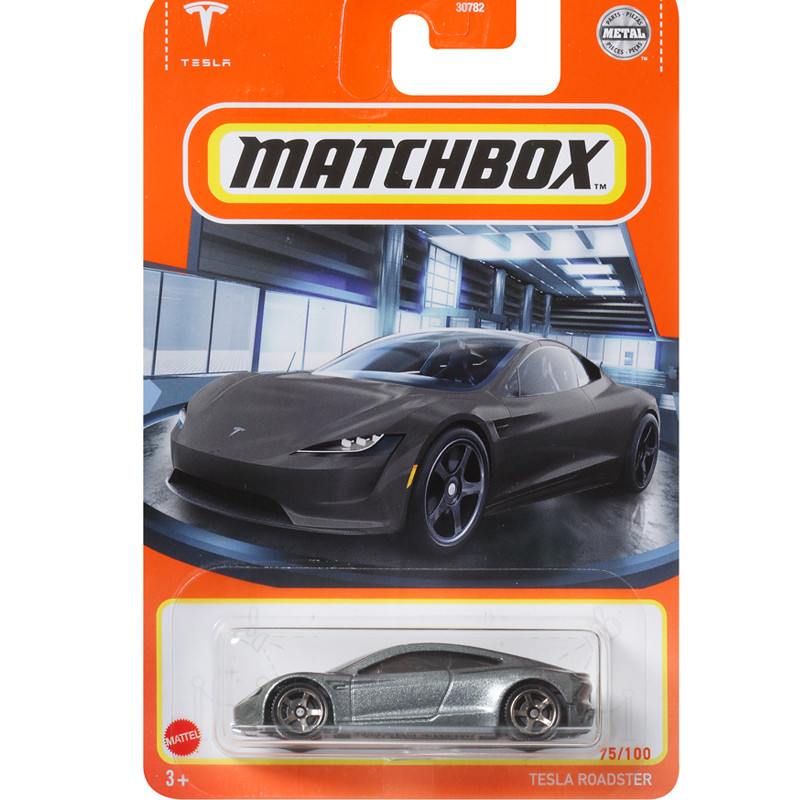 MATCHBOX MATCHBOX Tesla Supercar Electric Silver LESLA ROADSTER 75 22E