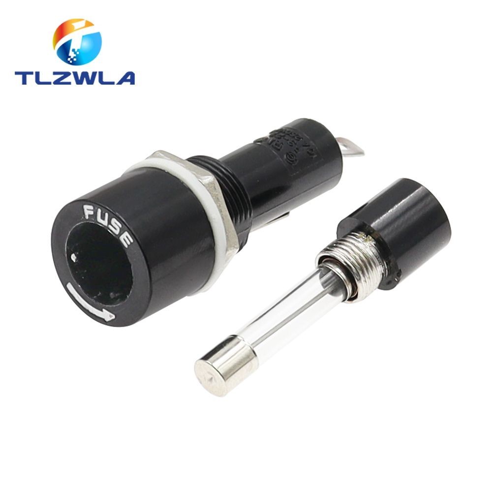 R3-22A FUSE Holder 10A250V แก้ว FUSE Holder Cross Type 6x30 FUSE Box FUSE ทนอุณหภูมิสูง