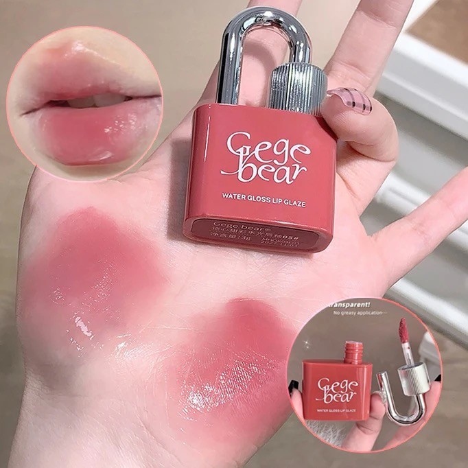 Lock Shine Gloss Lip Tint Hydrating Mirror Jelly Lip Glaze Water-light Lip Gloss ติดทนนานกันน้ํา Glo