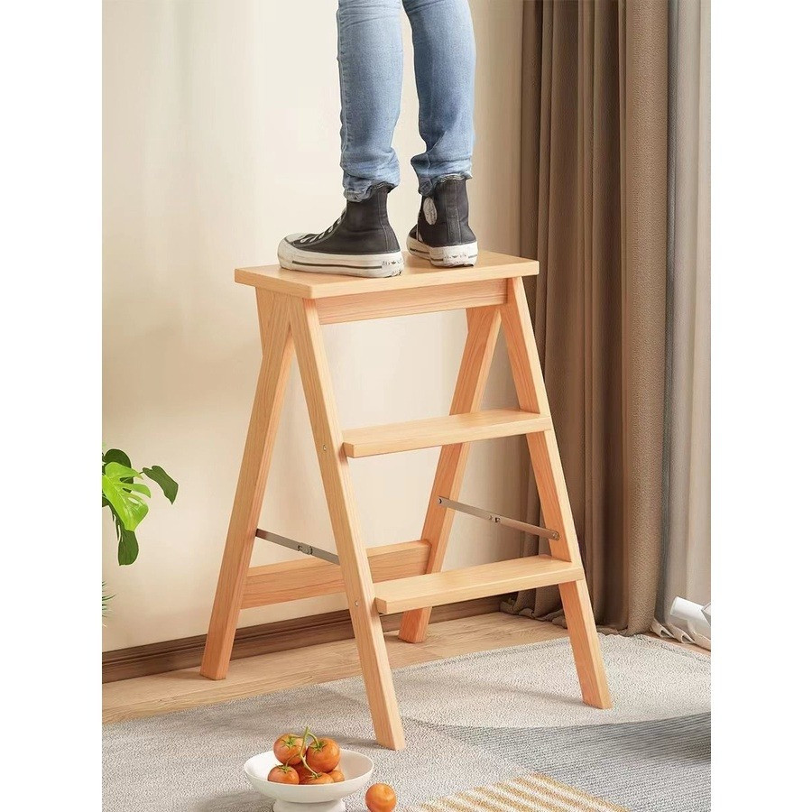 🍂 Household foldable kitchen high stool/space saving small stool small ladder