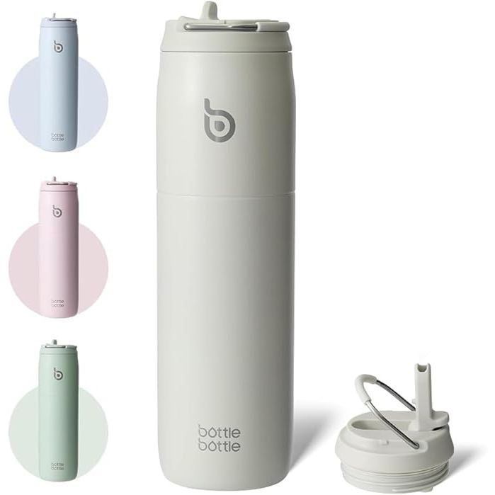 BOTTLE BOTTLE Water Bottle, 1 Liter, Large Capacity, 1000ml, with Straw