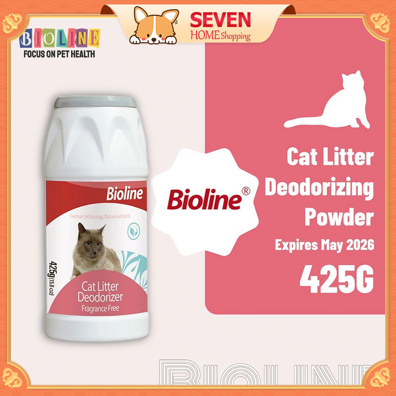 ผงดับกลิ่นทรายแมว BIOLINE 425 กรัม