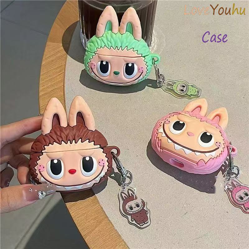 Loveyouhu สําหรับ GOOJODOQ J201 J206 J228 J229 หูฟังน่ารักตุ๊กตาหมีและจี้