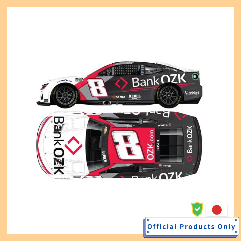 Kyosho Lionel Racing 1/64 BANK OZK 2025 Chevrolet Camaro ZL1 Kyle Busch #8 Diecast Model LR322546