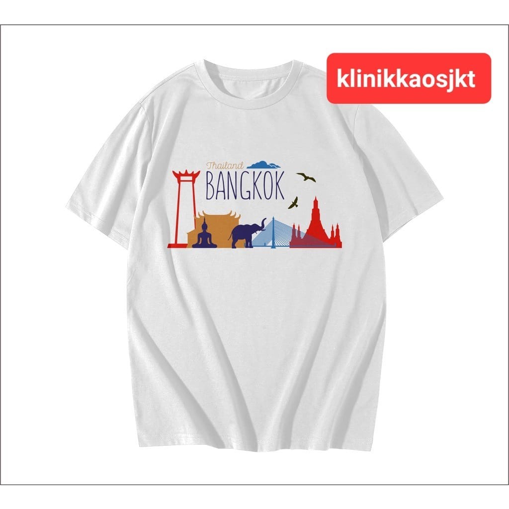 BAJU - เสื้อยืด SUVENIR BANGKOK THAILAND ป้ายเปิดสําหรับ SOUVENIR - TSHIRT BANGKOK THAILAND SOUVENIR