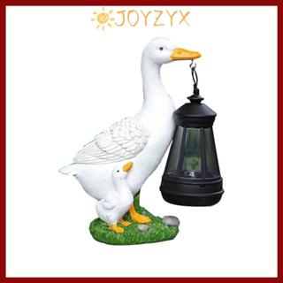 JOYZYX ประติมากรรมเป็ด, LED เรซิ่นโคมไฟสวน Stake Light, Crea…