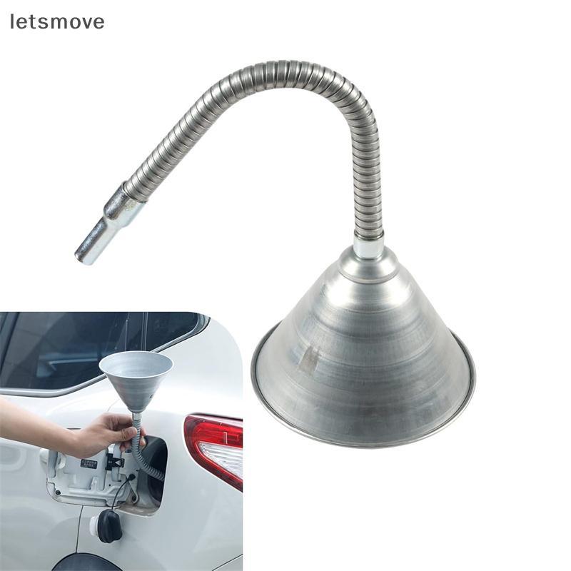 [lts] ช่องทางน้ํามันพร้อมหน้าจอกรองโลหะช่องทางคอยาวช่องทางพวยช่องทางสําหรับยานยนต์น้ํามันยานพาหนะของ