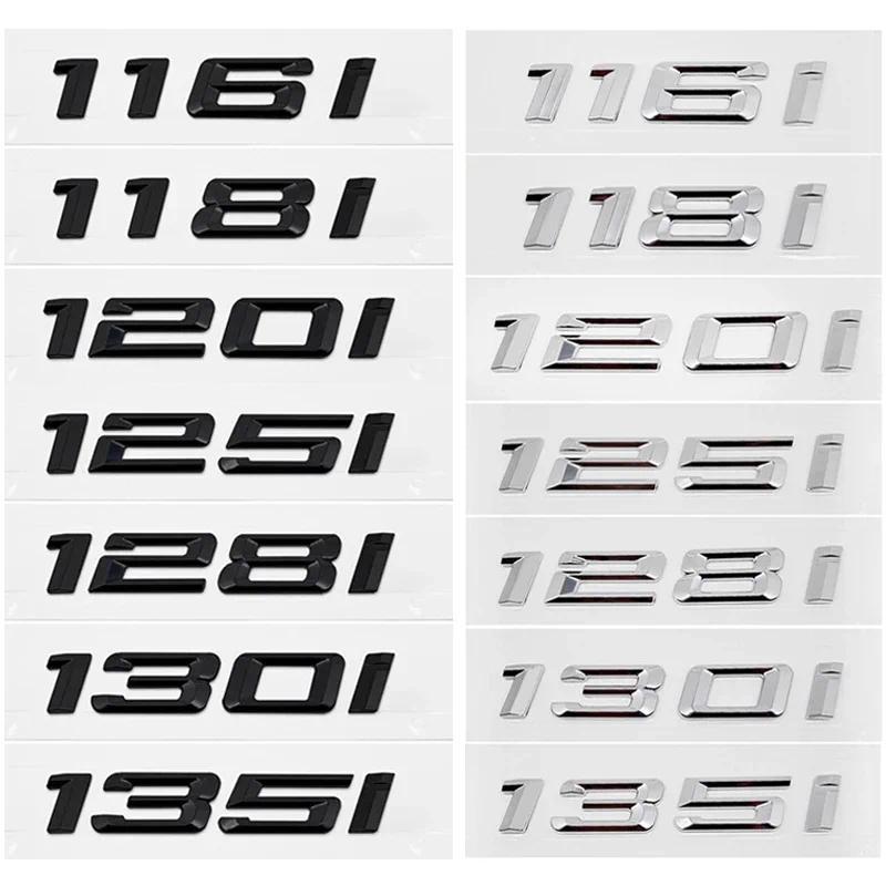 ABS รถด้านหลังตัวอักษรโลโก้ป้ายสติกเกอร์สัญลักษณ์สําหรับ BMW 1 Series 116i 118i 120i 125i 130i 135i 140i E81 E82 E87 E88 F20 F21